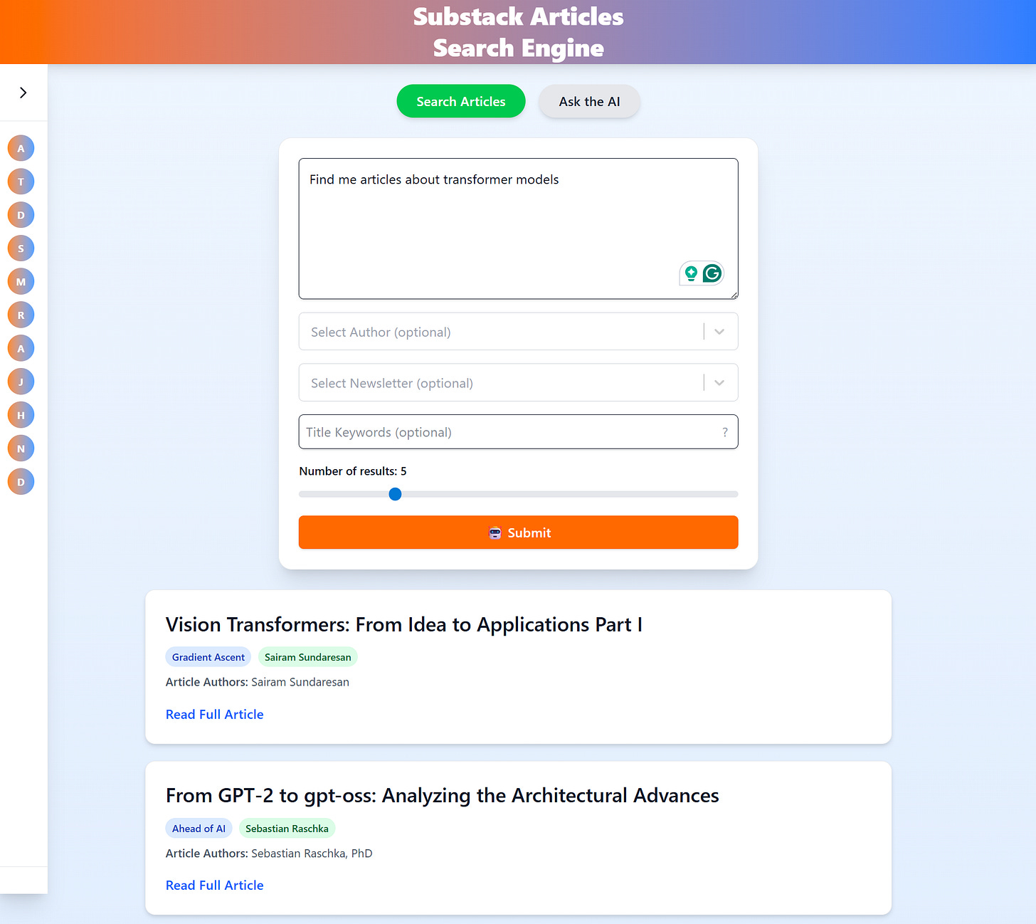 Building a Substack Articles Search Engine: Lesson 1