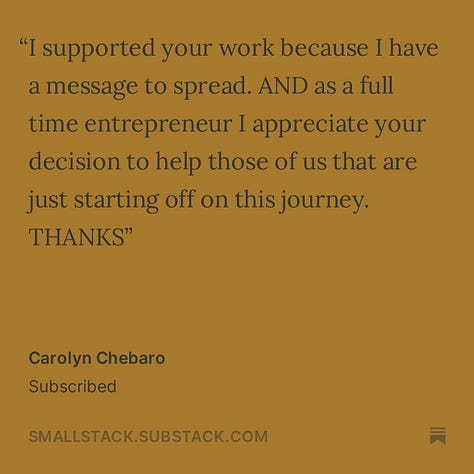 Three quotes from SmallStack subscribers on why they support SmallStack