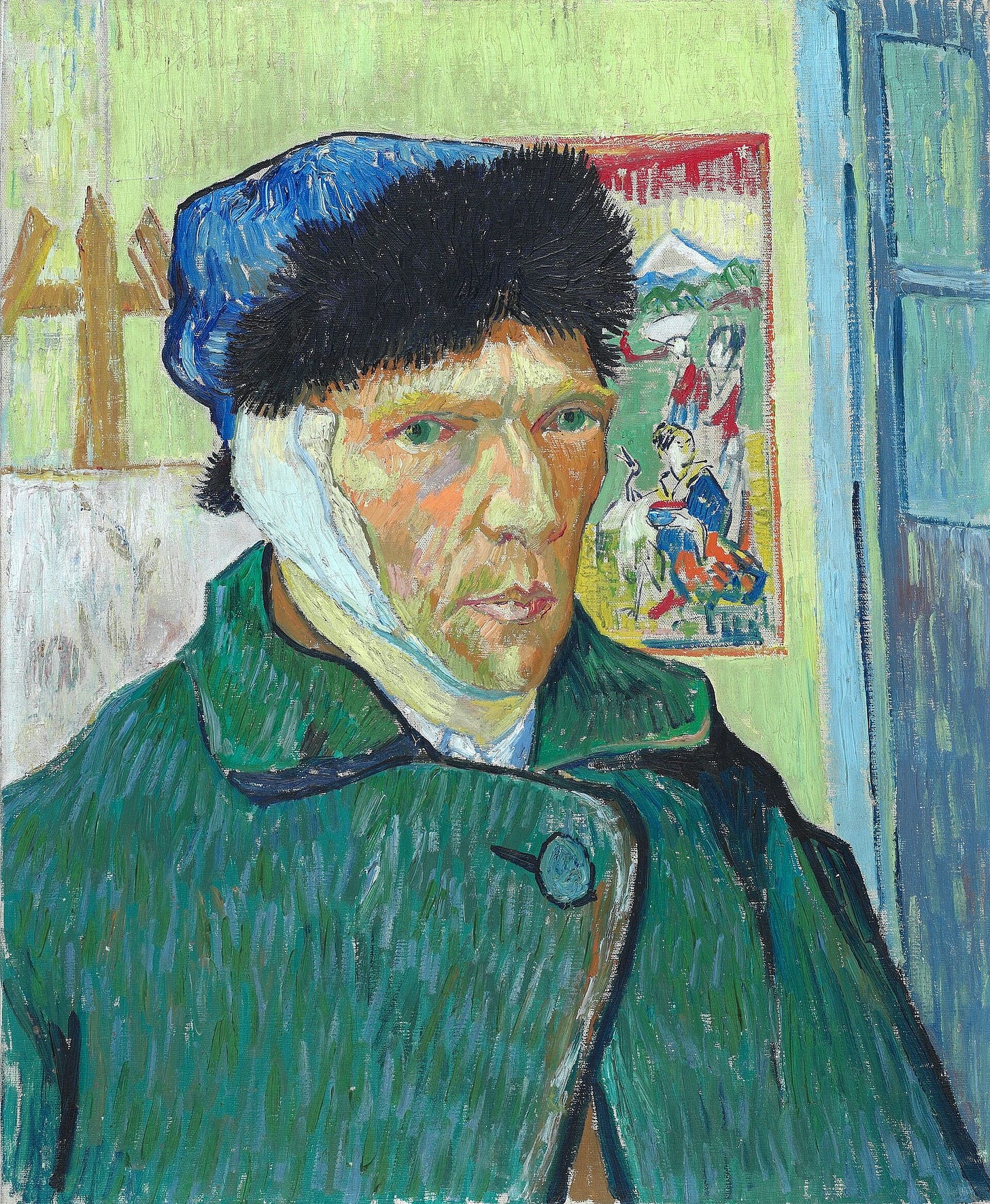 Vincent van Gogh, Self-Portrait with Bandaged Ear, January 1889. The Courtauld, London.