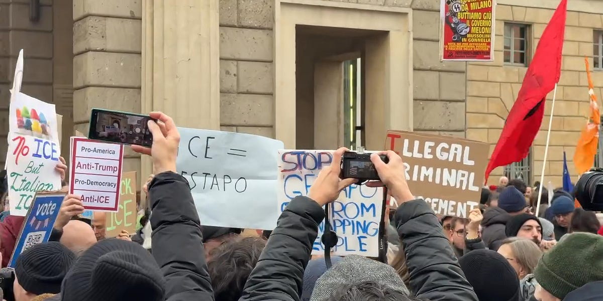 Italian Ice Riots Huge anti ICE protests in Milan, Italy - by Gavin rocks!