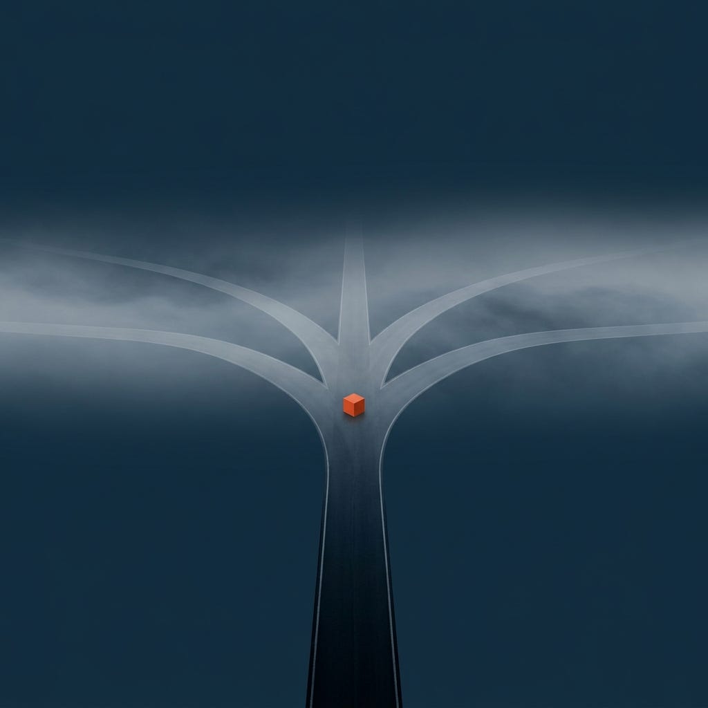 Choosing — every path stays open and none gets built