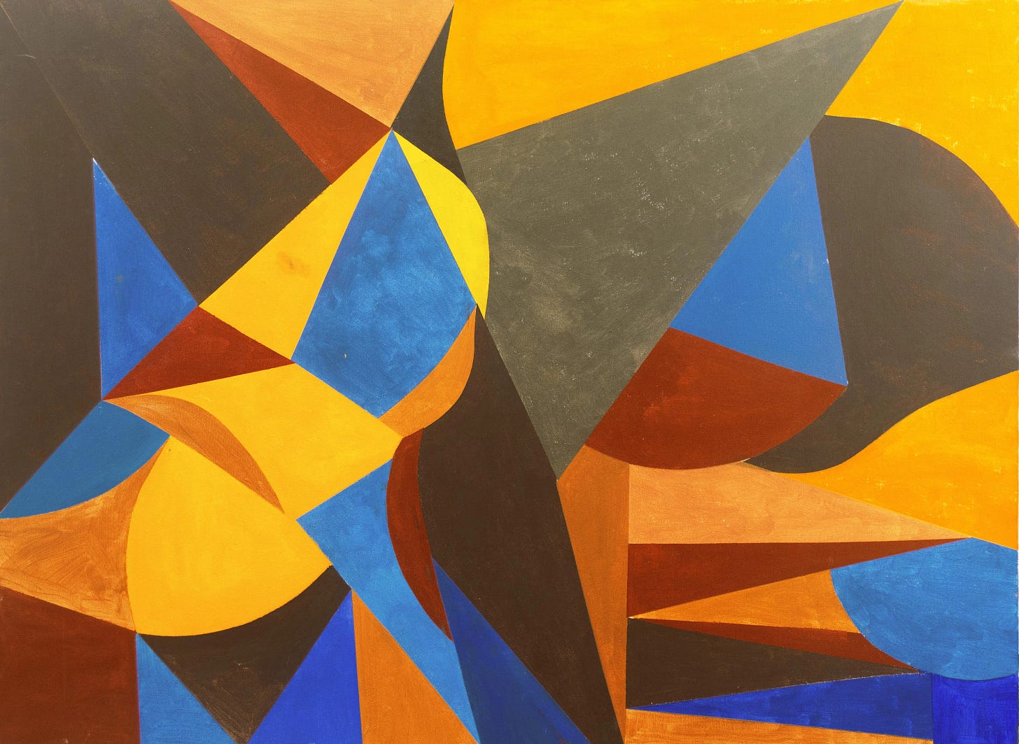 Geometric Ii' by Renee Harwin, Bay Area Abstraction, San Francisco Art  Institute, Woman Artist | Chairish