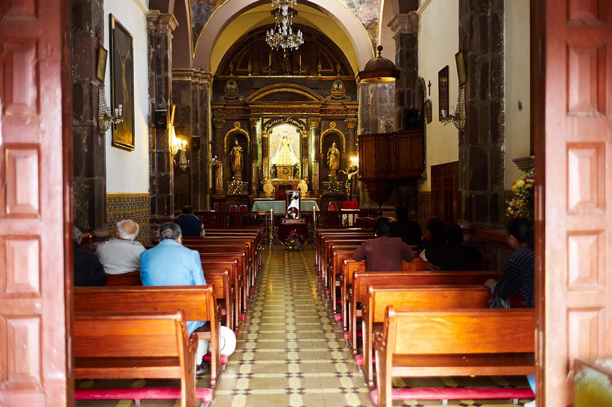Inside the Temple of Nuestra Señora de la Salud, San Miguel de Allende