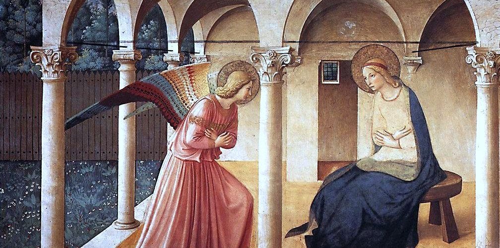Advent and art: Annunciation. Fra Angelico will not let you be a visiting  tourist. | FAITH DIMENSIONS