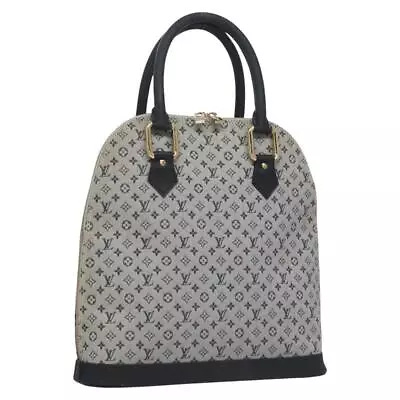 LOUIS VUITTON Monogram Mini Alma Haut Hand Bag Blue M92202 LV Auth ep7413 - Picture 1 of 24