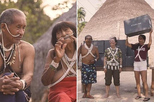 Remote Amazon tribe connects to Elon Musk's Starlink internet service,  become hooked on porn, social media : r/Starlink