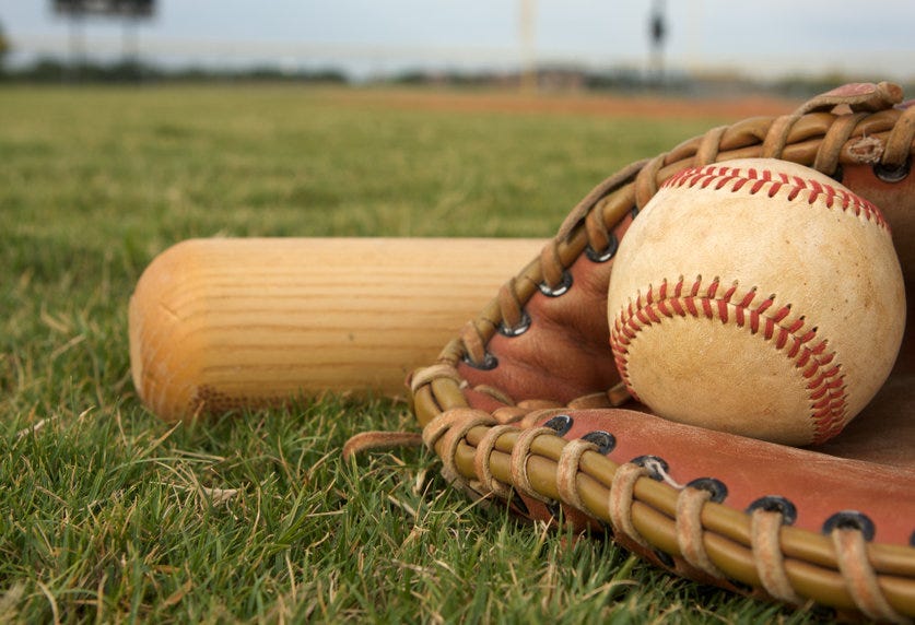 Baseball and glove
