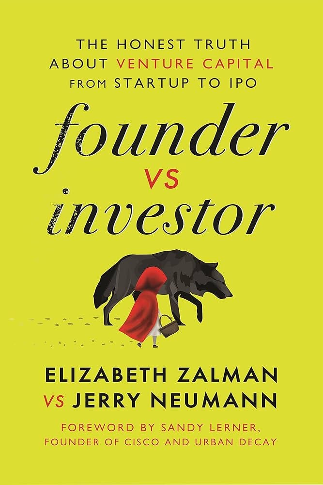 Book cover of Founder vs Investor, a dual-perspective guide on VC deals and startup dynamics