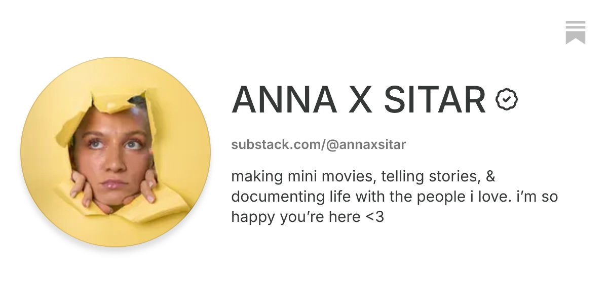 ANNA X SITAR | Substack