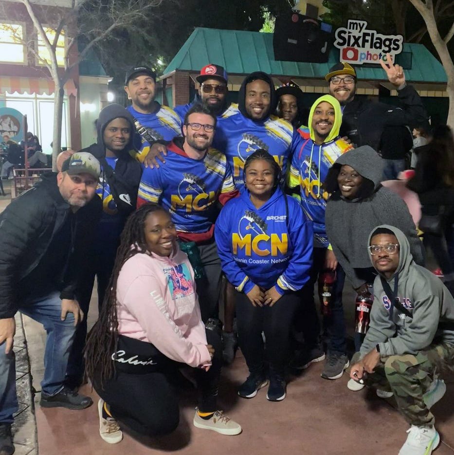 Melanin Coaster Network at Six Flags Magic Mountain