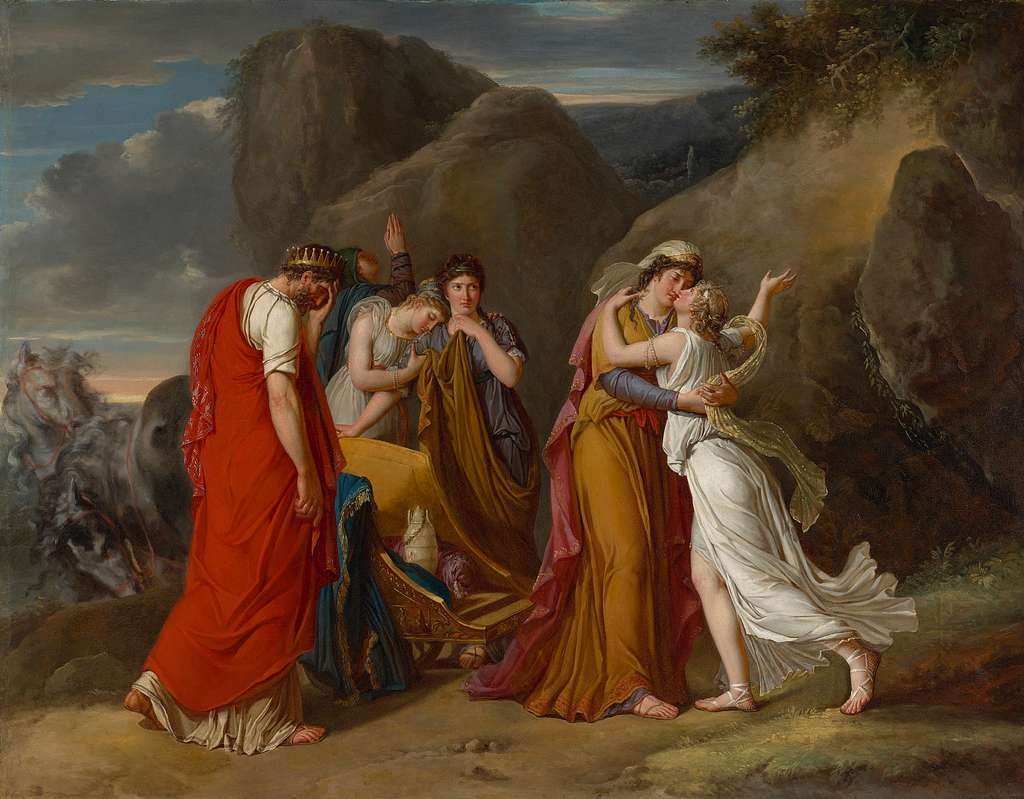 Marie-Guillemine Benoist - Psyche Bidding Her Family Farewell - PICRYL -  Public Domain Media Search Engine Public Domain Image