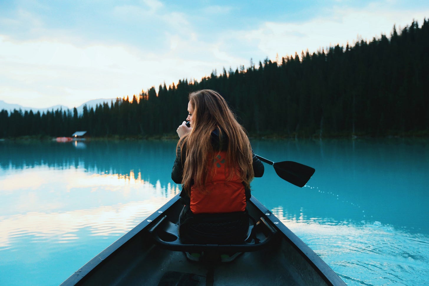 image of a girl in a canoe on a still lake for article by Larry G. Maguire image of a girl in a canoe on a still lake for article by Larry G. Maguire