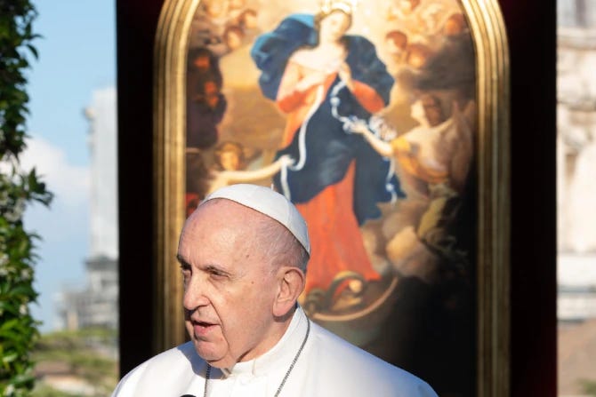 Pope Francis with Our Lady Undoer of Knots Pope Francis with Our Lady Undoer of Knots