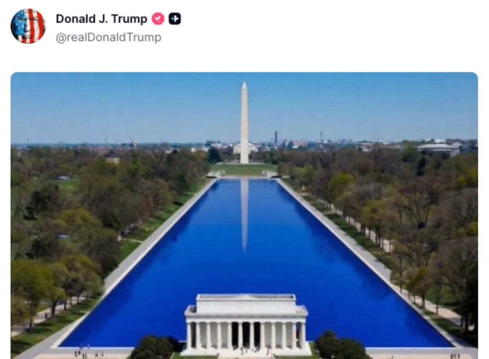 fake AI image of pool