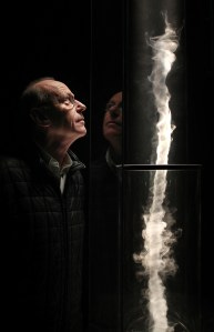 McCall with a working model of his sculpture 'Column,' commissioned for the 2012 London Olympics. (Getty Images)