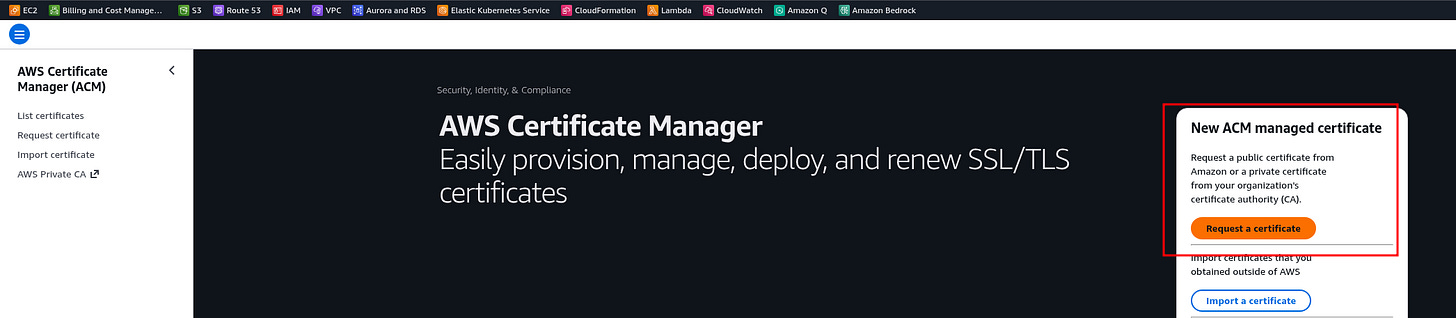 AWS: basic infrastructure setup for WordPress