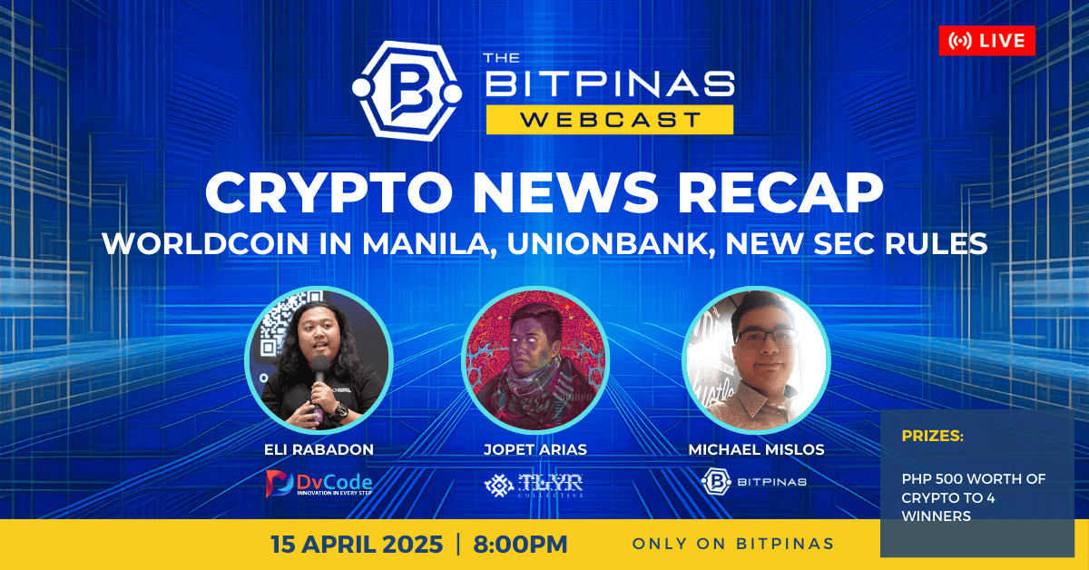 Photo for the Article - Webcast: Crypto News Recap | Worldcoin in Manila, UnionBank News, New Crypto Draft Rules from SEC