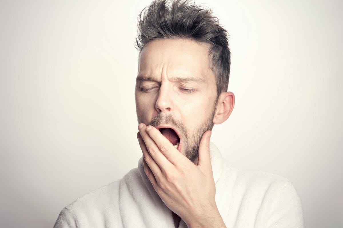 Man yawning Man yawning