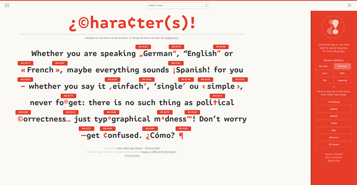 Snímek z taháku Characters.