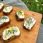 lazing into summer + spinach & herb mini loaves with savoury buttercream 