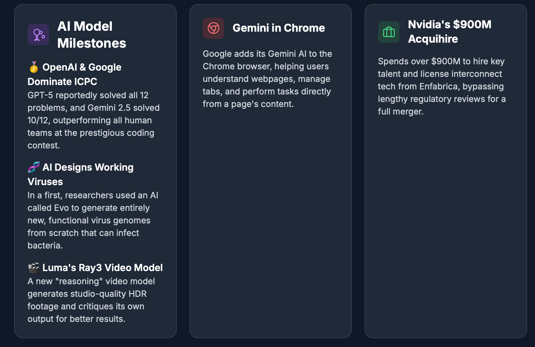 AI & Tech Daily News Rundown: Google adds Gemini to Chrome 🧬 AI designs ...