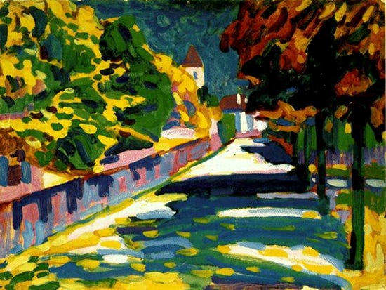 Autumn in Bavaria, 1908, Wassily Kandinsky Autumn in Bavaria, 1908, Wassily Kandinsky