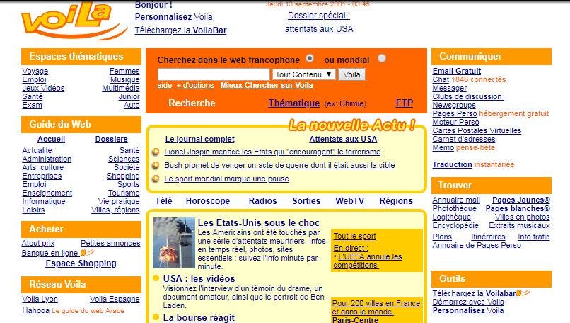 Les sites internet que l'on a tous consulté entre 1997 et 2004. - ICI