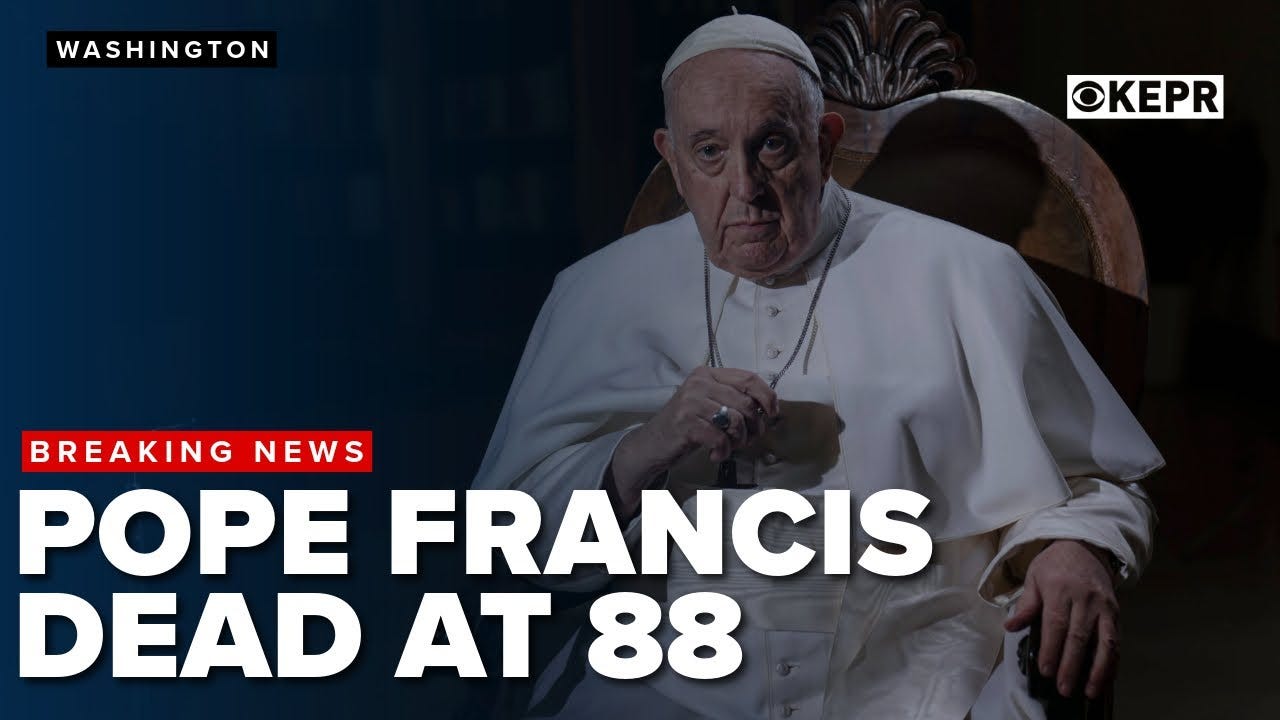 Pope Francis dies on Easter Monday at the age of 88 - YouTube