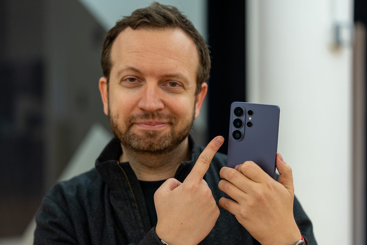 Samsung Galaxy S26 Ultra with tech expert Matt Swider from The Shortcut