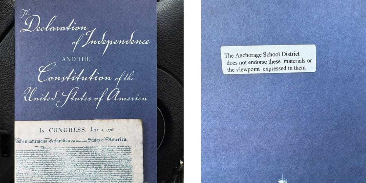 School District Adds Disclaimer to U.S. Constitution