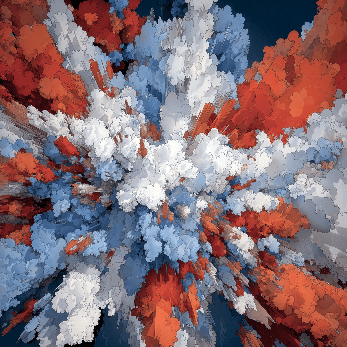 Atmospheric Burst – Abstract Cloud Energy Art for Modern Wall Décor –  WatchesAndMoreCO