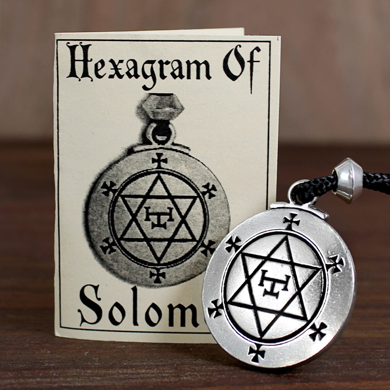 Talisman Hexagram of Solomon Necklace Pendant Wiccan Pagan Jewelry