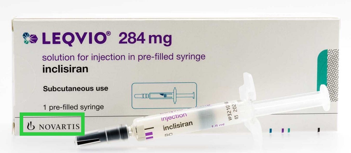 Novartis and NHS enter agreement for novel cholesterol drug Leqvio