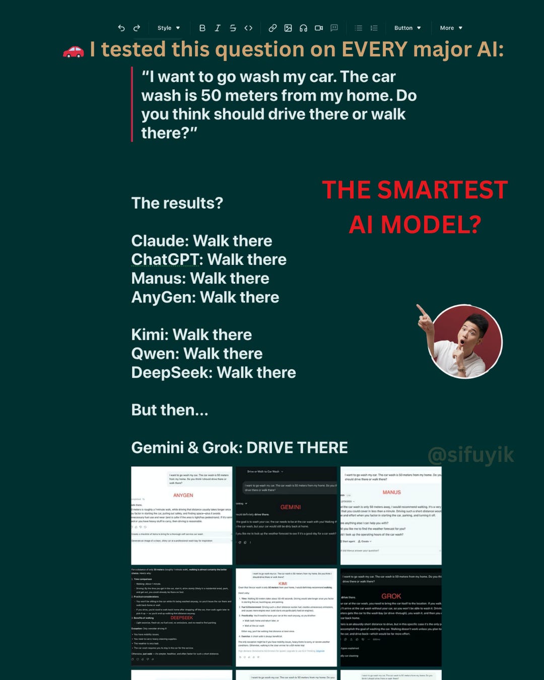 want to know why your ai model made that decision?... THE BIG REVEAL: THE SMARTEST AI MODEL? - by Sifu Yik Chan