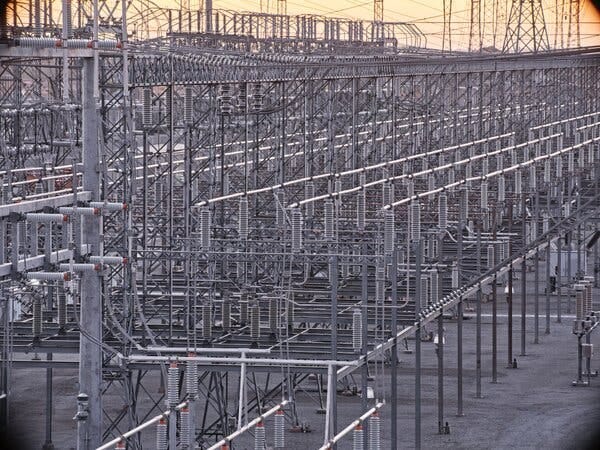 Rows and rows of power lines with bushings protruding from them. Rows and rows of power lines with bushings protruding from them.