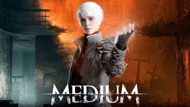 protagonista de The Medium usando poderes