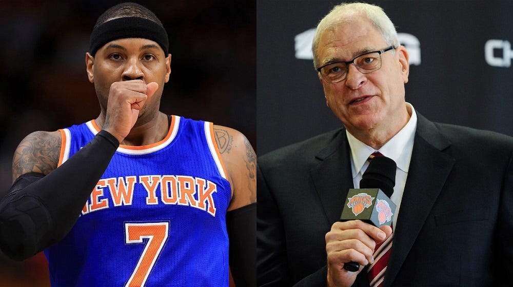 Carmelo Anthony and Phil Jackson coming to terms with meeting 2016 images Carmelo Anthony and Phil Jackson coming to terms with meeting 2016 images