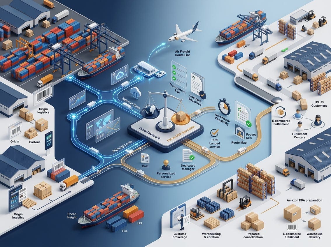 Freight Forwarders China to USA Global vs Niche Providers