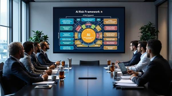Corporate governance meeting with AI framework presentation Corporate governance meeting with AI framework presentation