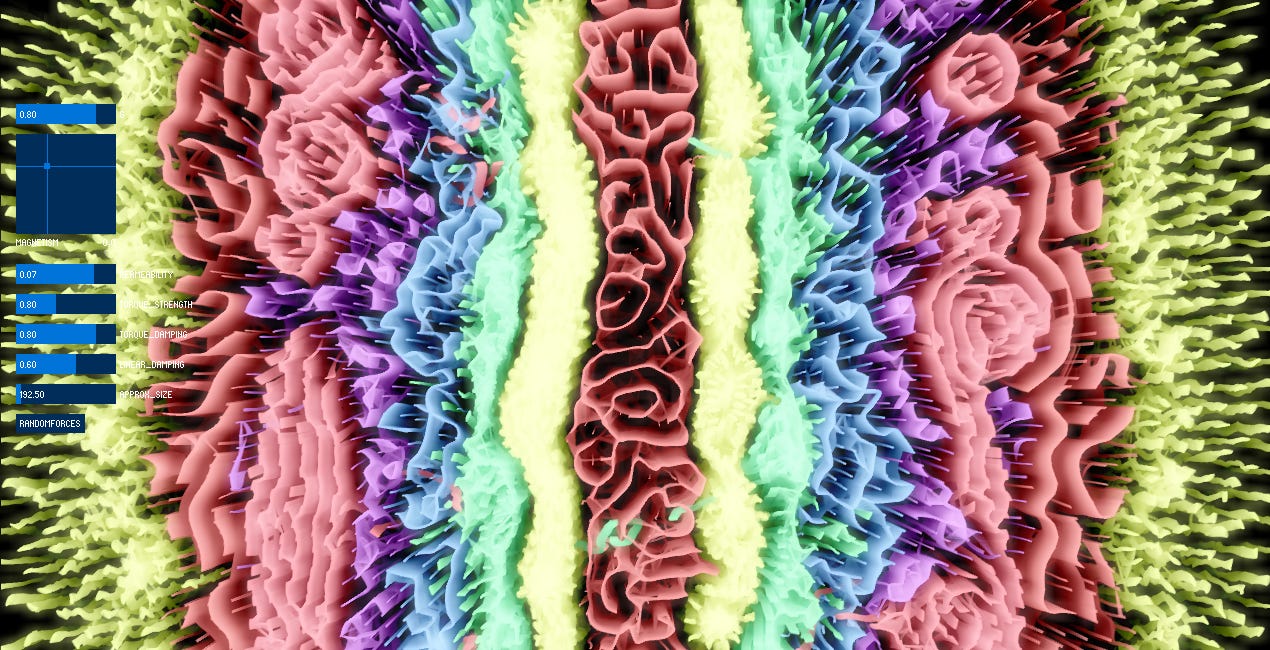 Art With Magnetic Dipole Particles