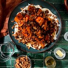 cinnamon toast crunch sweet potatoes with whipped goat cheese