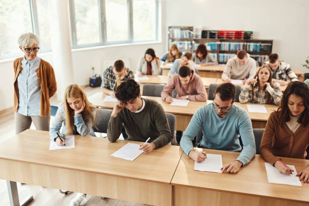 Writing an education exam in the classroom! Writing an education exam in the classroom!
