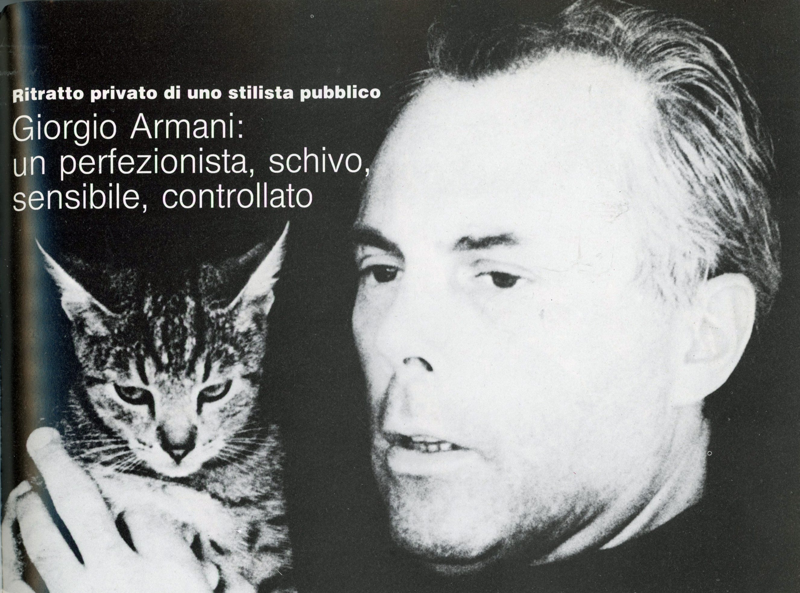 A Private Portrait of a Public Designer: Giorgio Armani