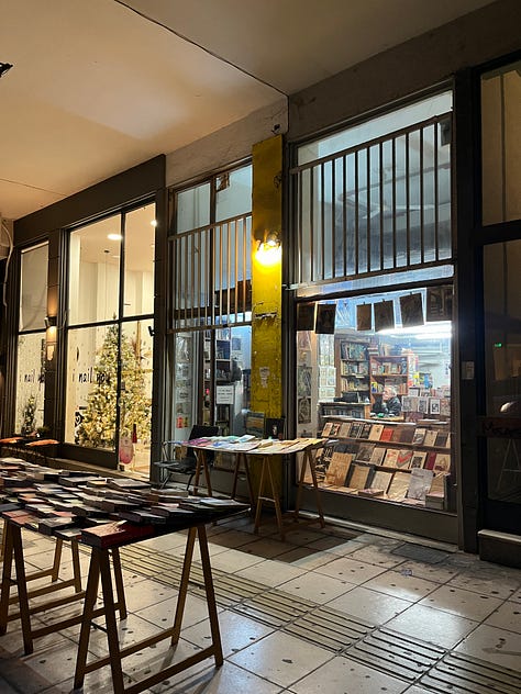 After dinner, take a walk around Exarcheia towards the east and maybe stop by for a drink if any bar catches your eye, perhaps the bustling Warehouse and Tanini Agapi Mouor, the cozy Caracas cafe bar and Selas, or the more hipster-vibe Bayard Café Bar. On the main street Ippokratous, there are also bookshops and record stores that open late into the night. I stopped by to browse vintage art books at a stand outside and ended up hanging out with the eclectic owner and his friends till 1 AM.