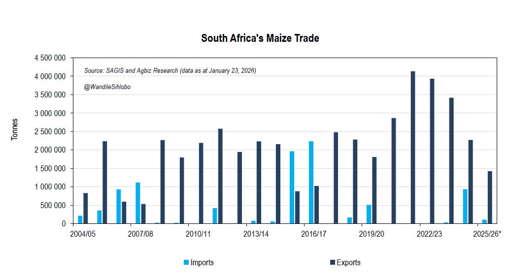 South Africa’s maize export activity continues, but at a slower pace