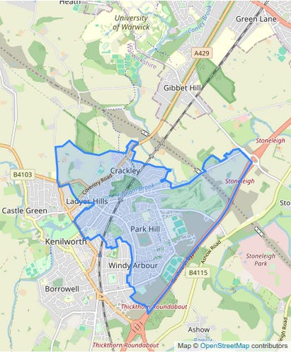 Warwick, Kenilworth Park Hill