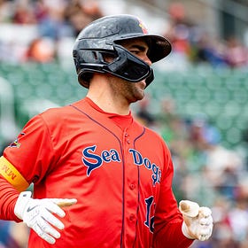 Portland Sea Dogs’ Marcelo Mayer was a triple shy of the cycle during huge game Wednesday night