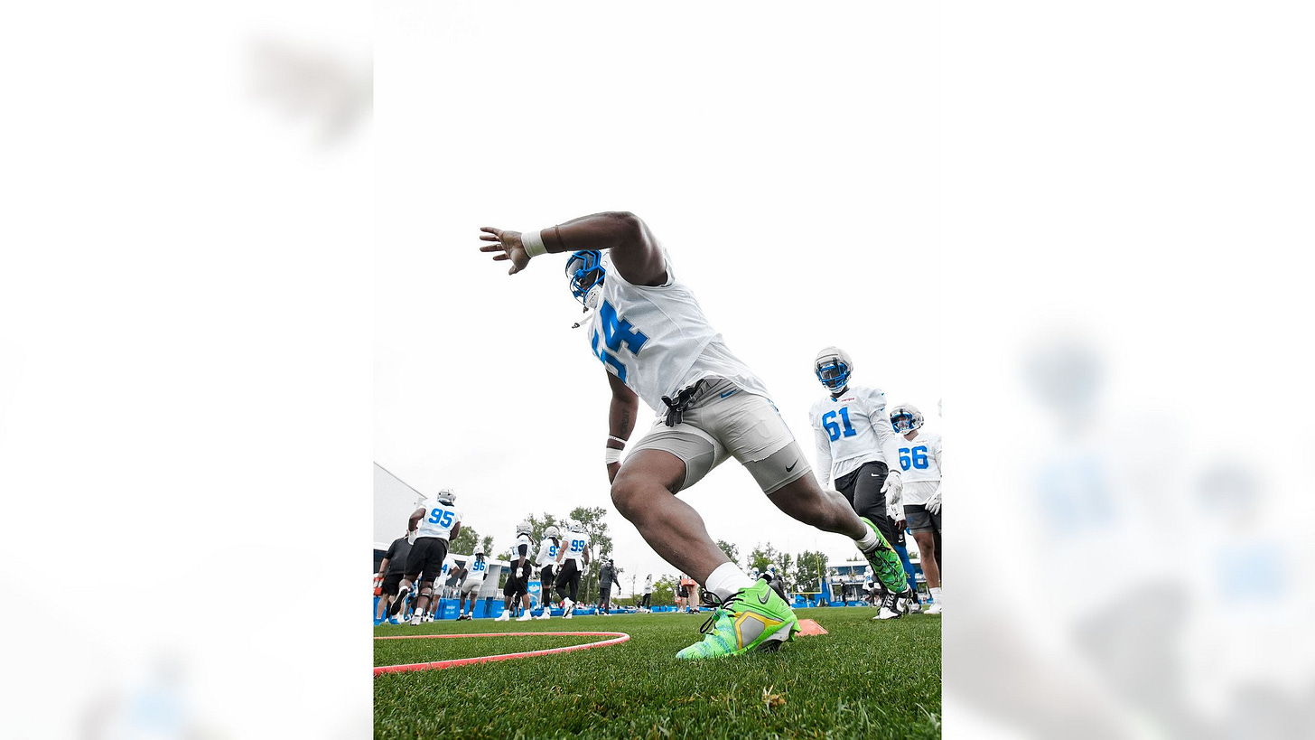 Alim McNeill at 2026 Detroit Lions training camp Alim McNeill at 2026 Detroit Lions training camp