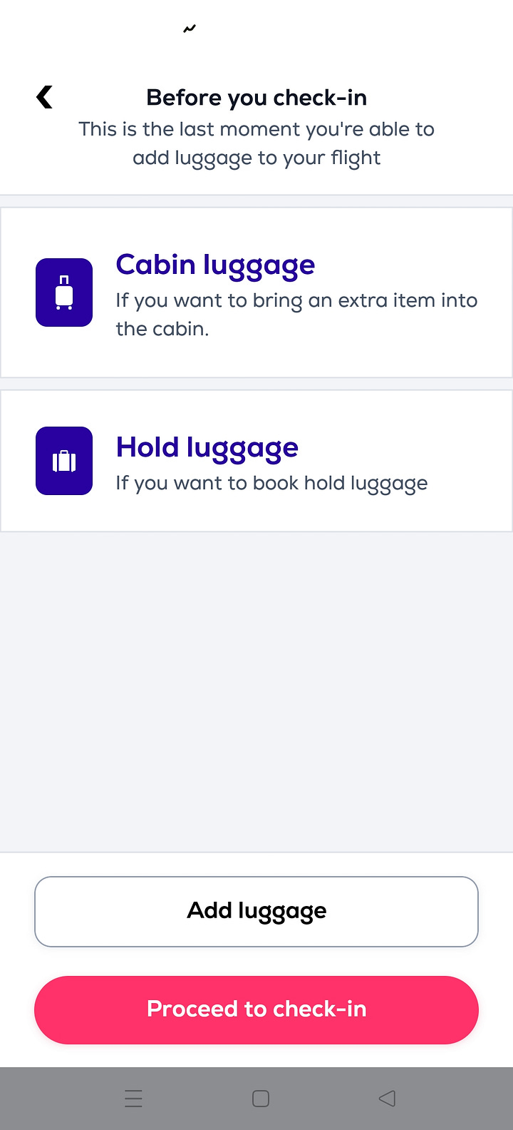 A few screenshots of the Transavia App