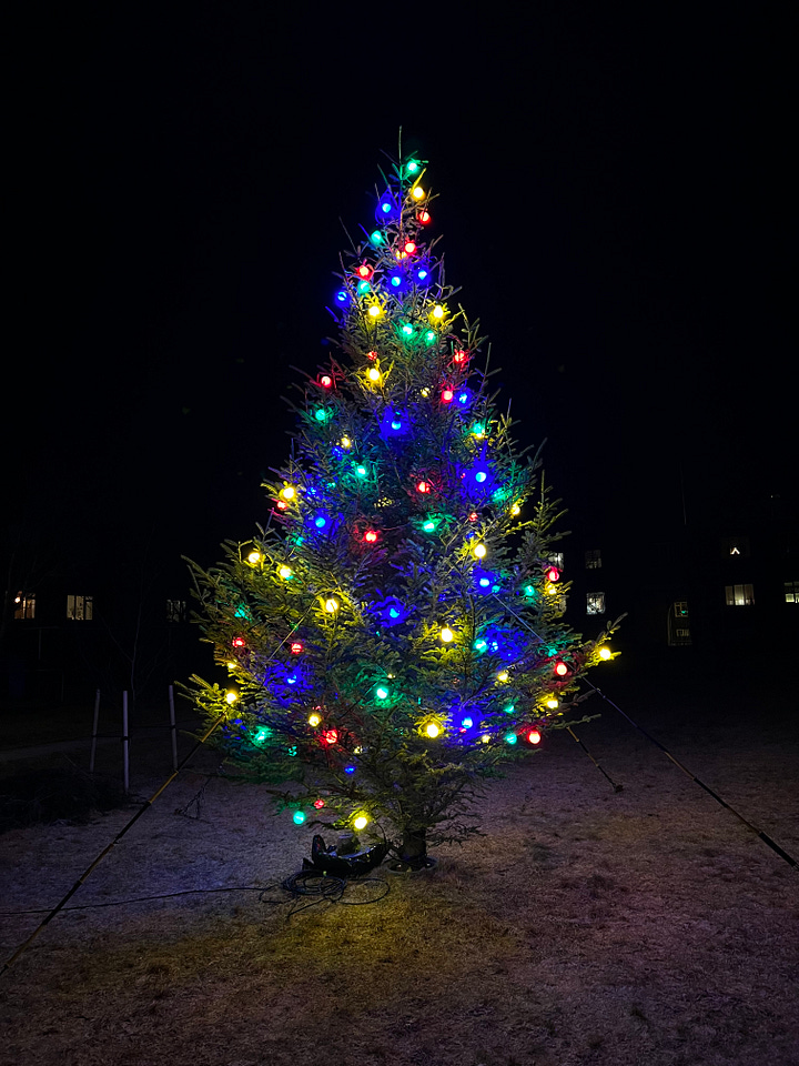 Christmas lights in Reykjavík